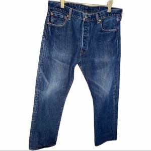 Levi’s Men’s 501 Blue Jeans Button Fly Denim 36 x 30